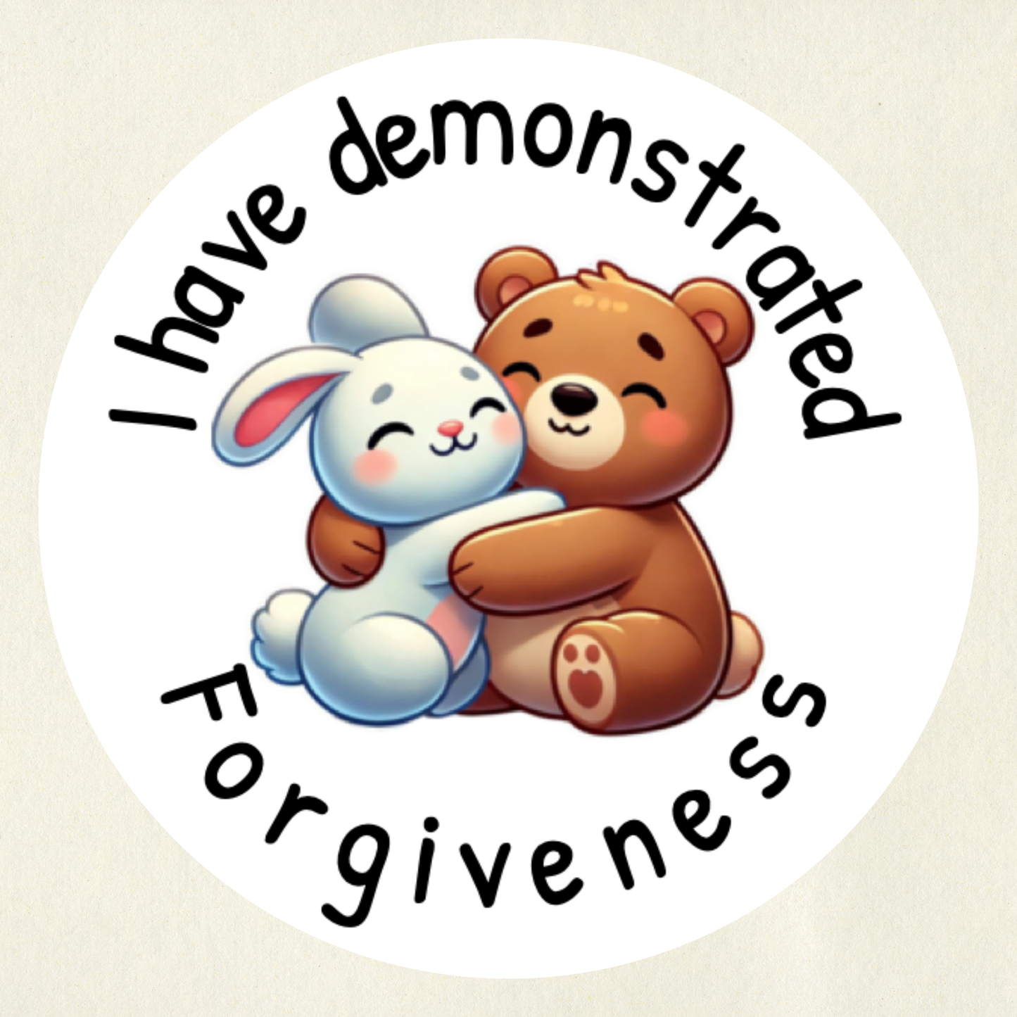 Forgiveness Core Value Sticker - Reward Forgiveness | Motivational Stickers for Teachers | 35 Stickers Per Sheet