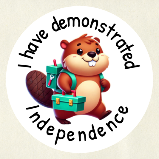 Independence Core Value Sticker - Reward Independence | Motivational Stickers for Teachers | 35 Stickers Per Sheet