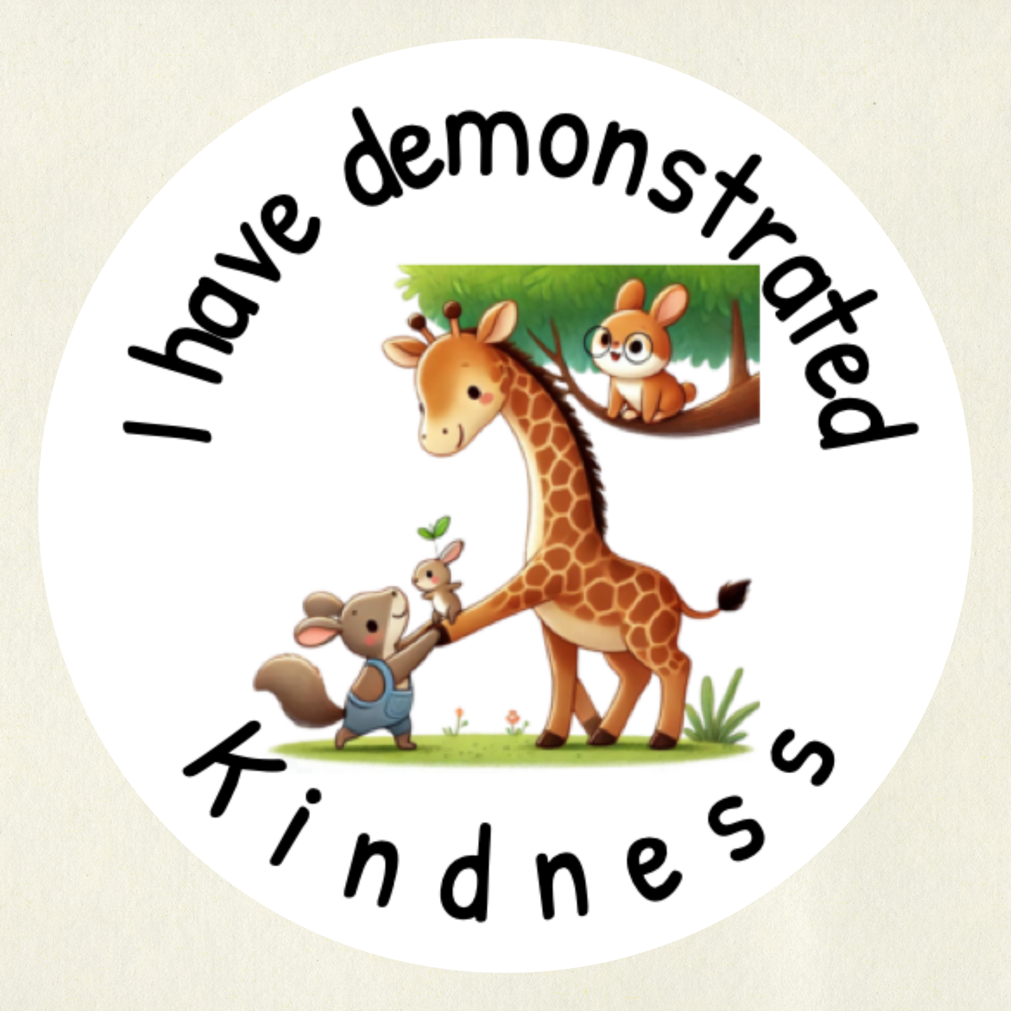 Kindness Core Value Sticker - Reward Kindness | Motivational Stickers for Teachers | 35 Stickers Per Sheet