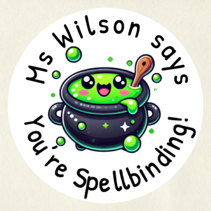 Personalised Halloween Reward Stickers (Set 3) | 6 Colours & 10 Scents | Smelly Stickers