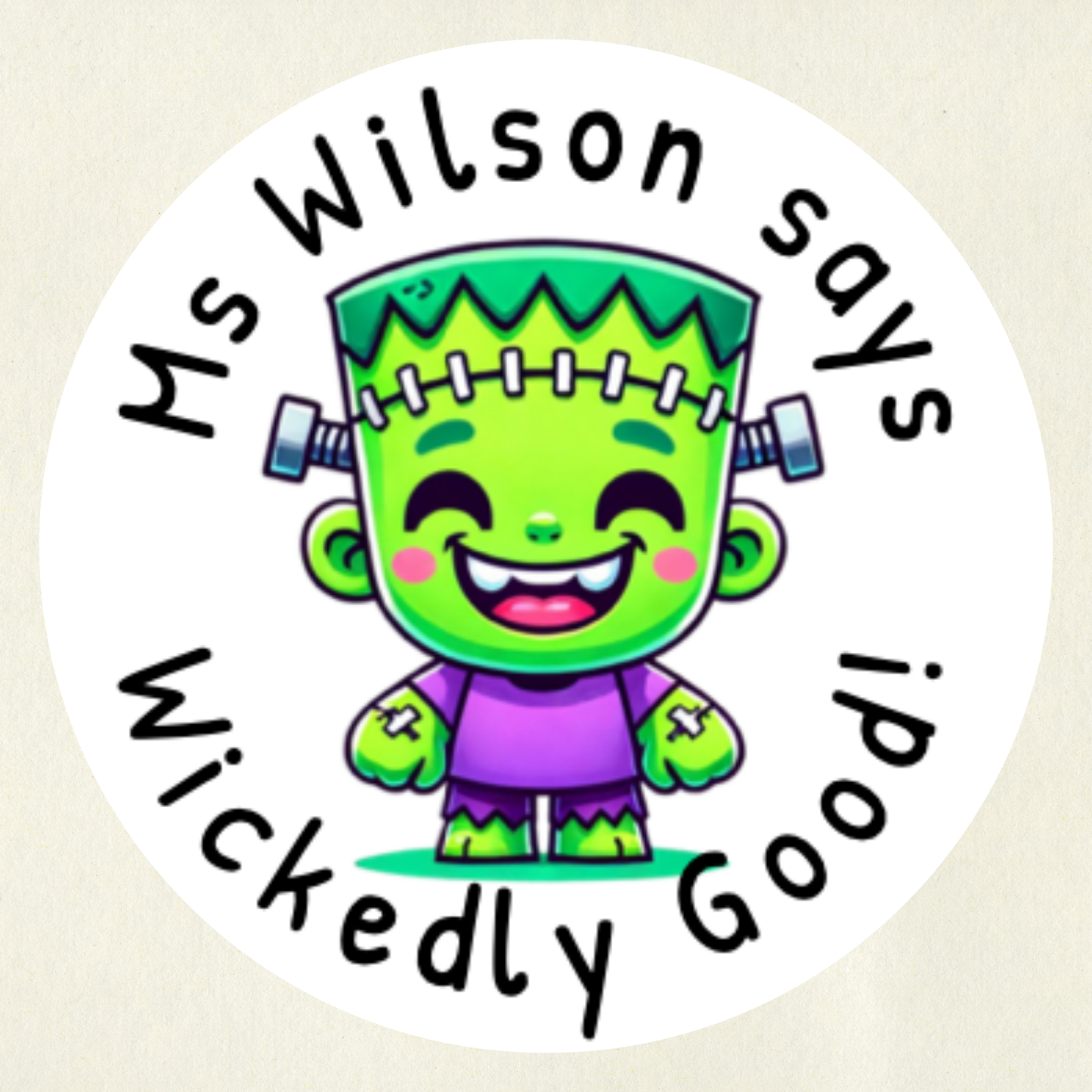 Personalised Halloween Reward Stickers (Set 1) | 6 Colours & 10 Scents | Smelly Stickers