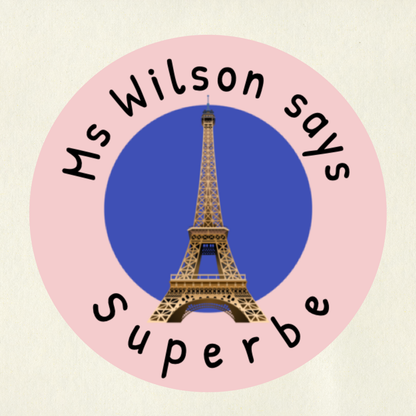 Personalised French Language Reward Stickers (Set 4) | 6 Colours & 10 Scents | Smelly Stickers