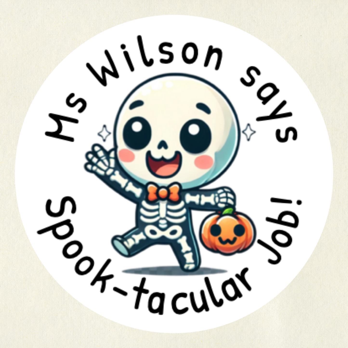 Personalised Halloween Reward Stickers (Set 1) | 6 Colours & 10 Scents | Smelly Stickers