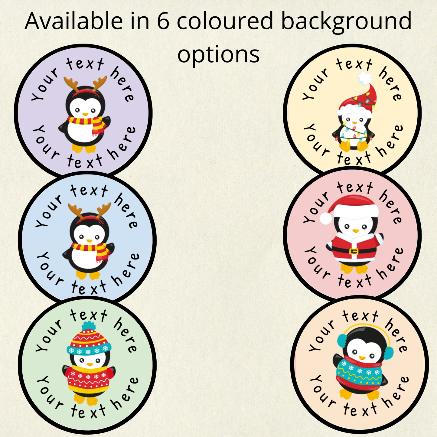 Personalised Penguin Reward Stickers | 6 Colours & 10 Scents | Smelly Stickers