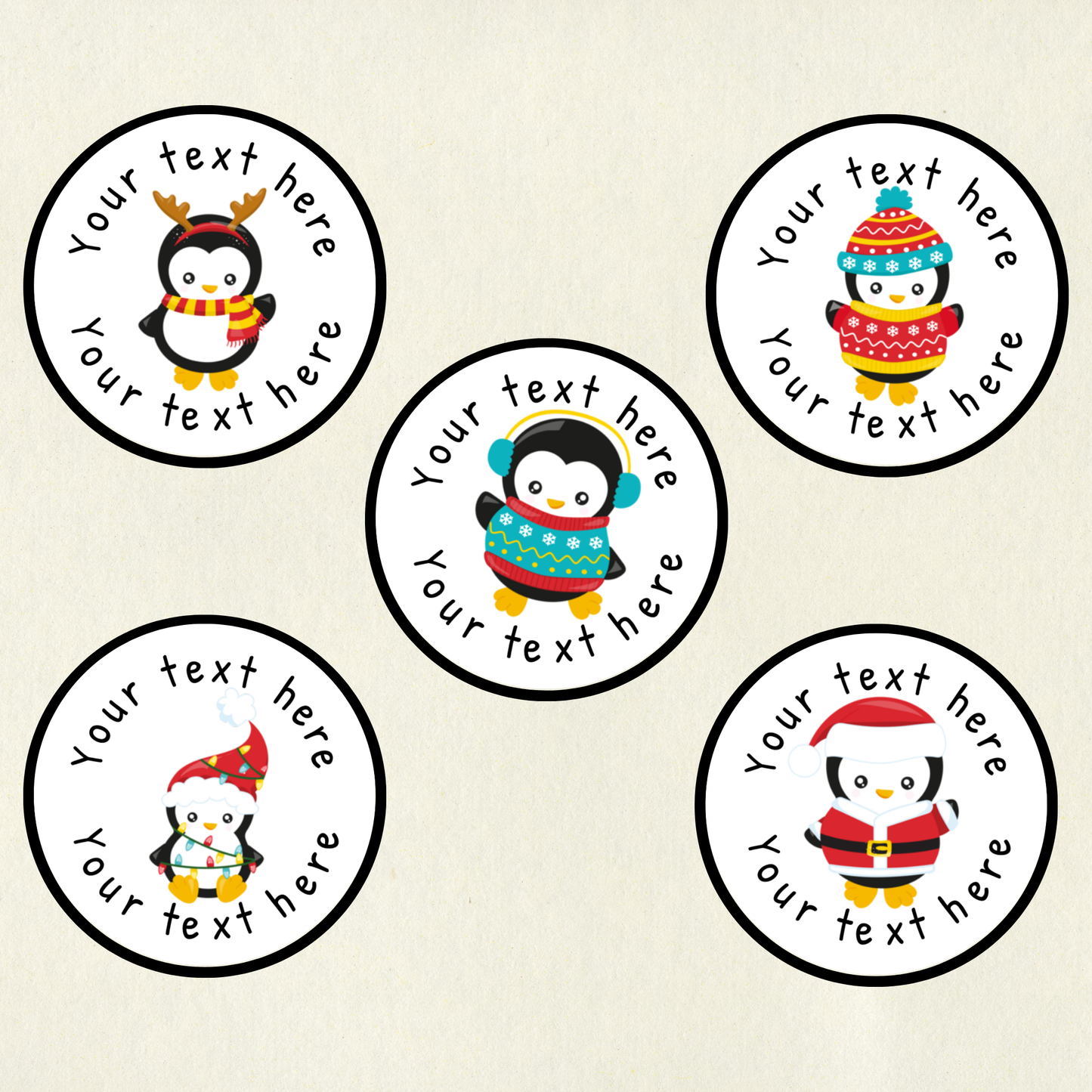 Personalised Penguin Reward Stickers | 6 Colours & 10 Scents | Smelly Stickers